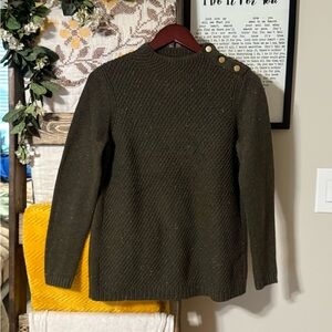 Talbots Forest Green Knit Sweater